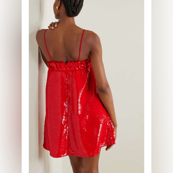 Ganni red sequins runway dress - Picture 6 of 9